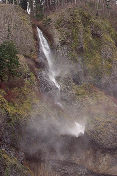 <b>Wind Blowing Falls Uphill - Columbia River Gorge</b>