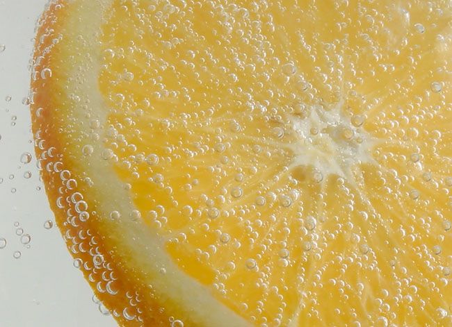 <b>Orange Slice in Soda Water</b>